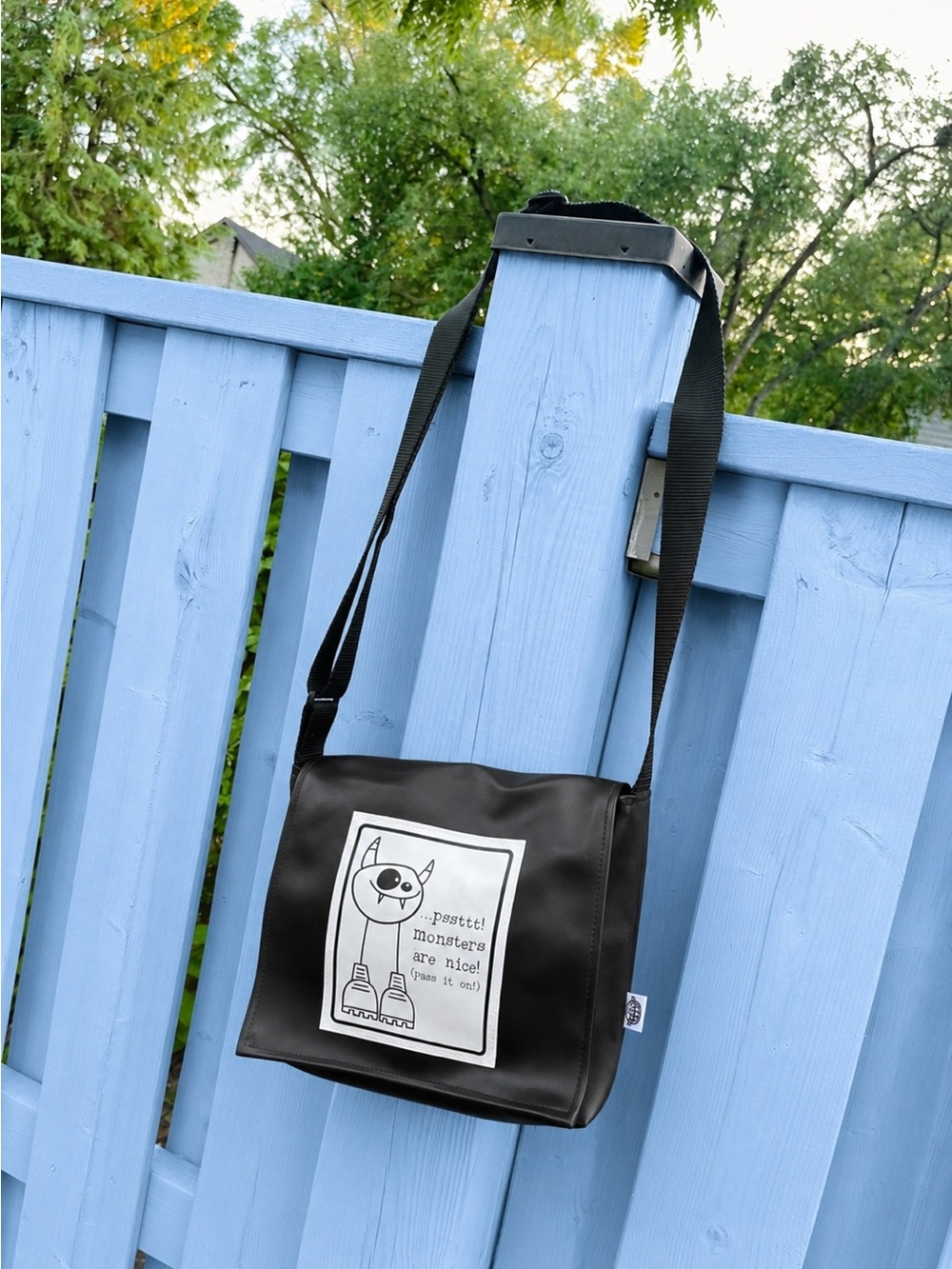 f.i.x. Eight Y2K Monster Graphic Crossbody Messenger Bag